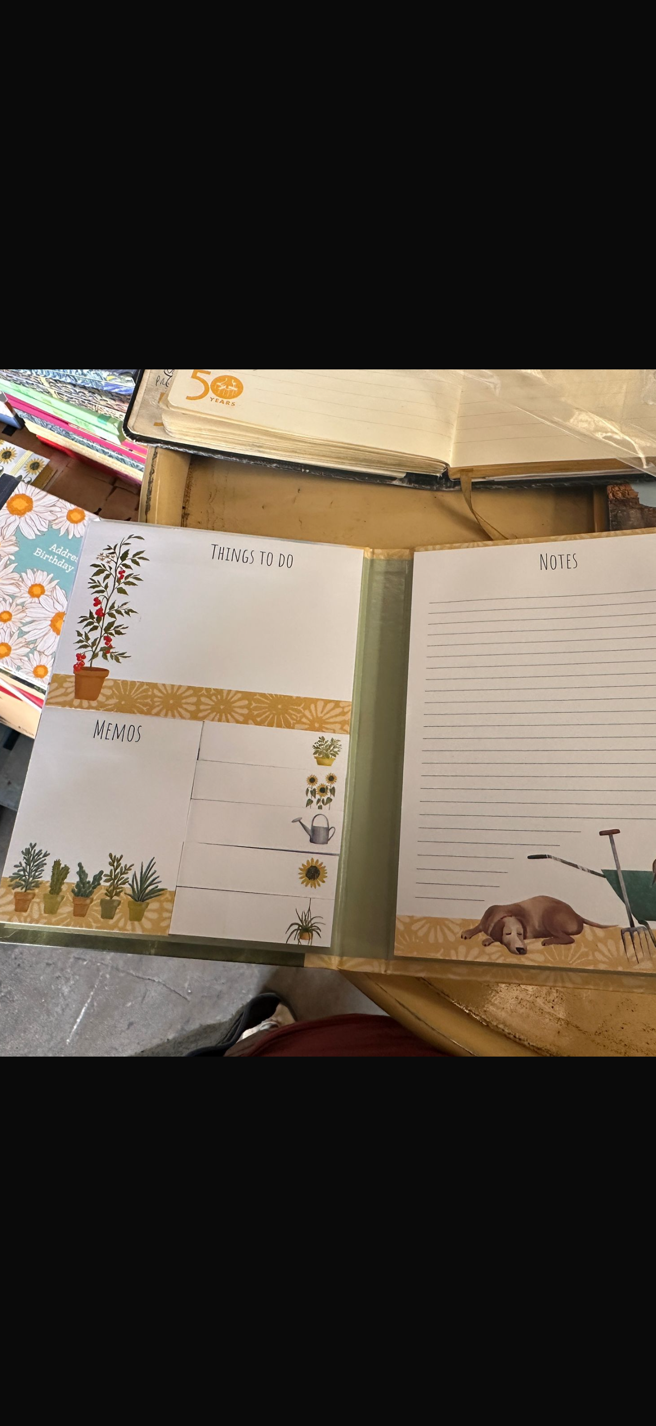 In the garden sticky notes memo set