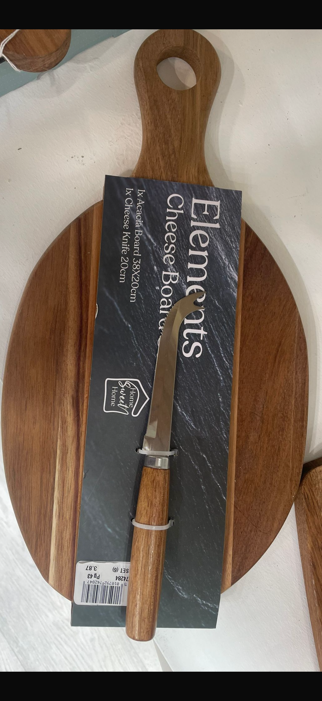 Cheese board & knife set