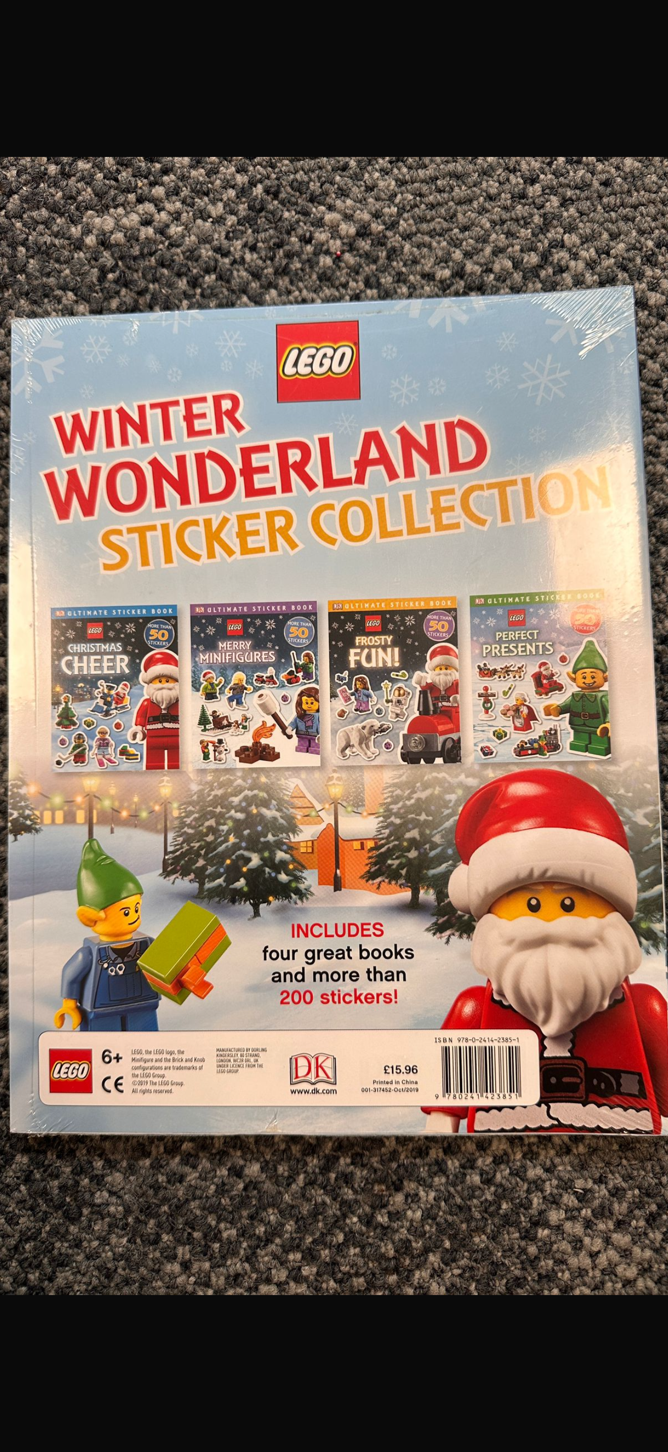 Lego winter wonderland sticker activity books set