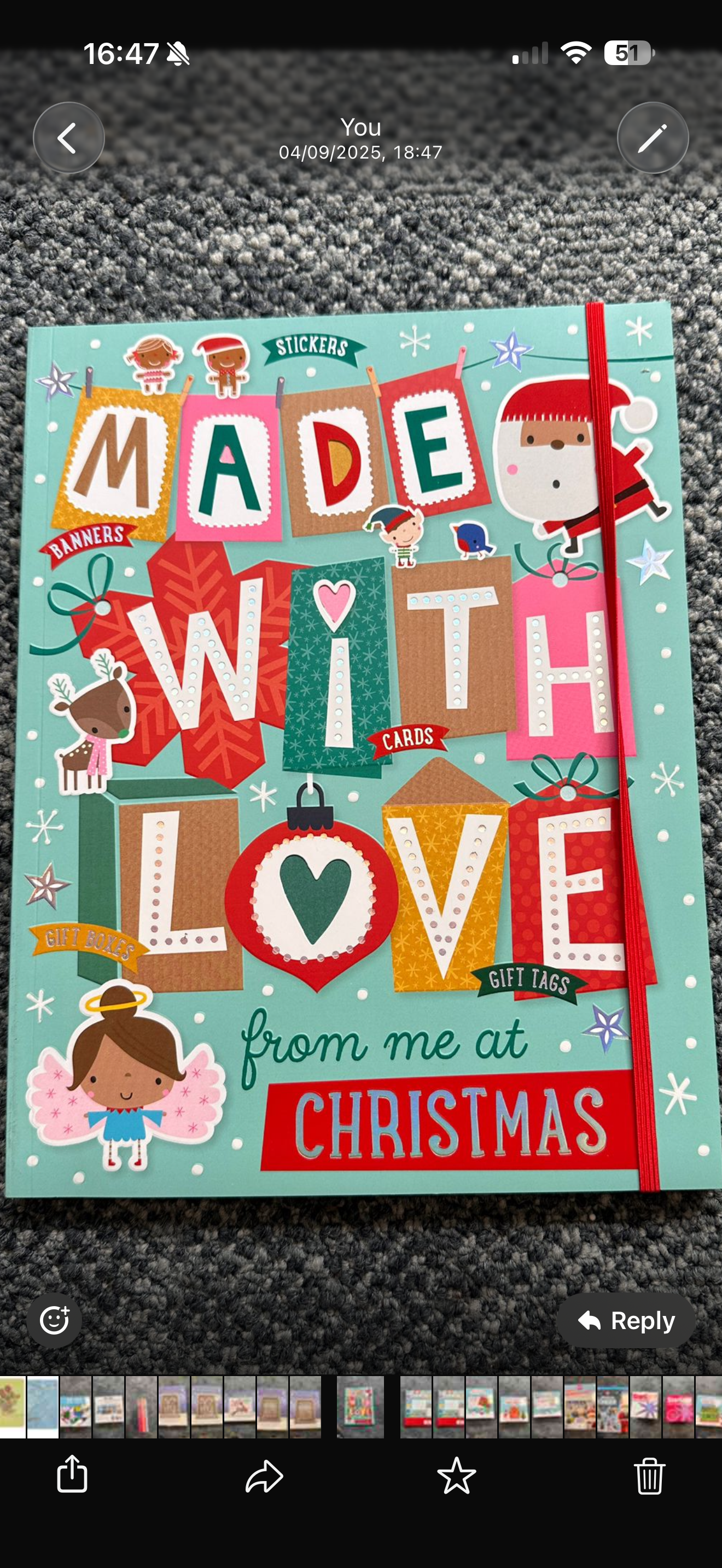 Made with love Xmas activity book