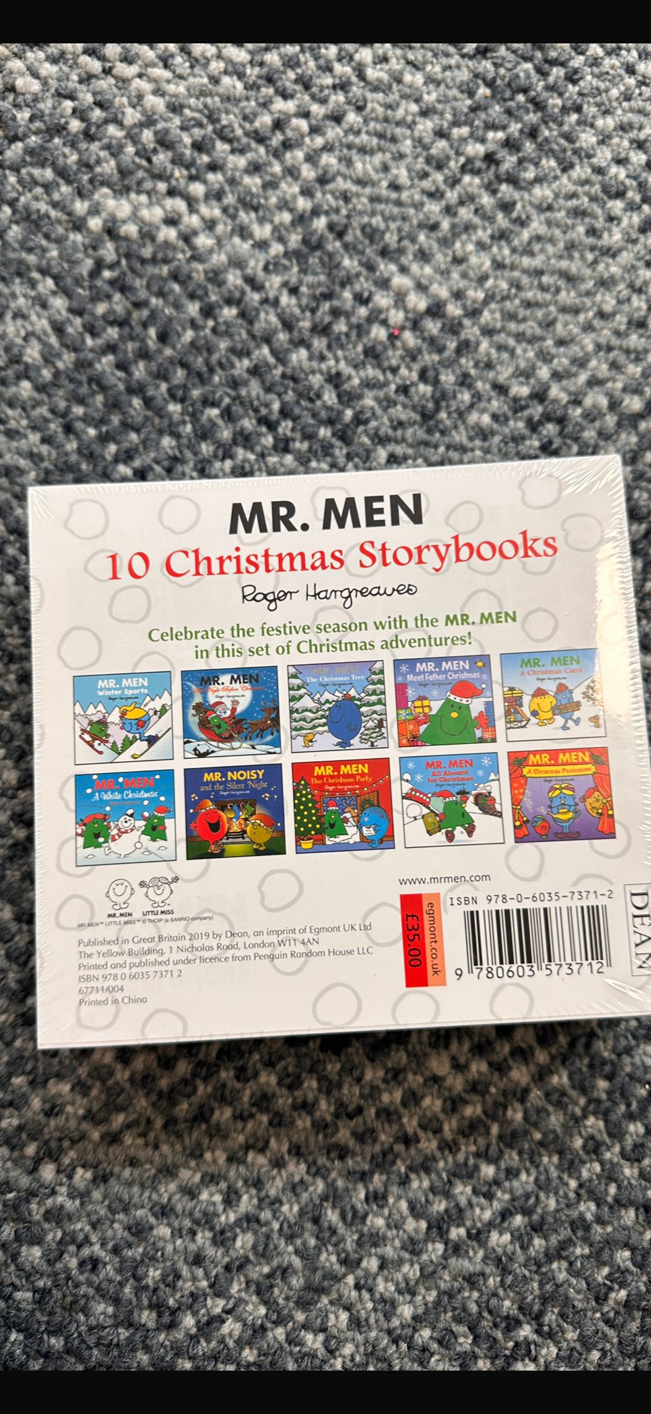 Mr men Xmas stories books
