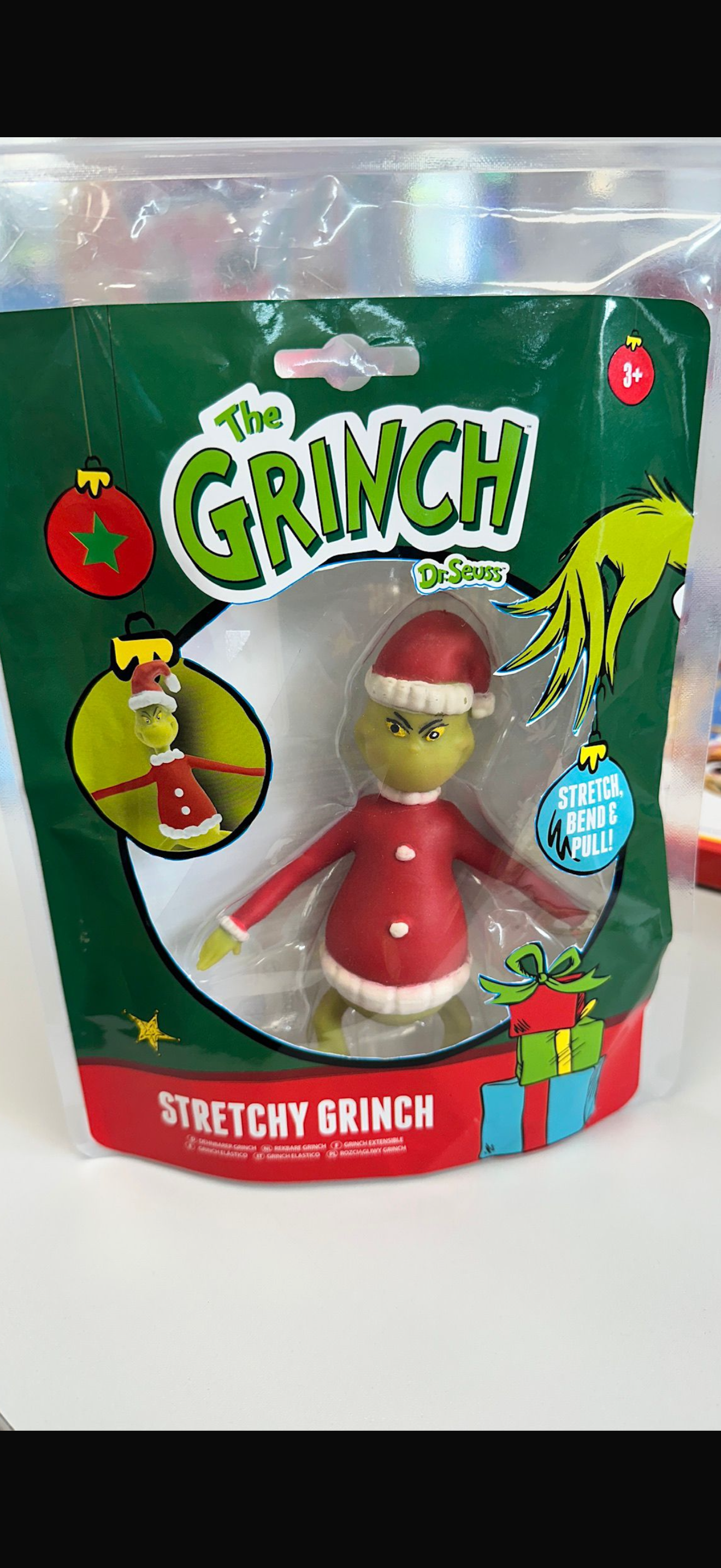 Stretch a grinch toy
