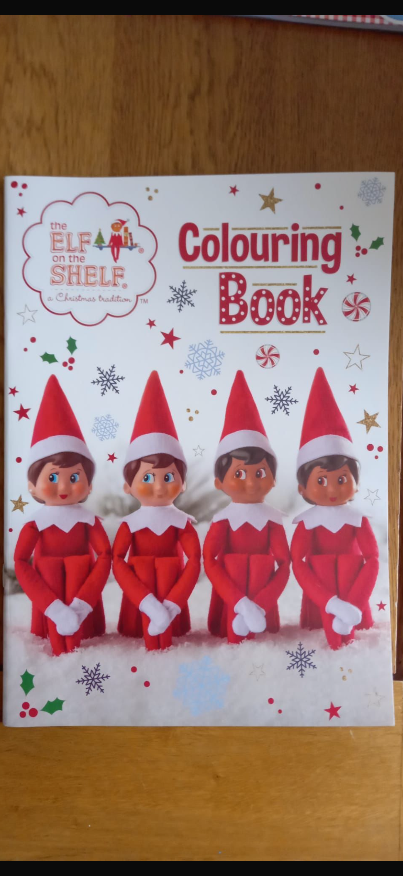Elf on a shelf sticker & colouring book set