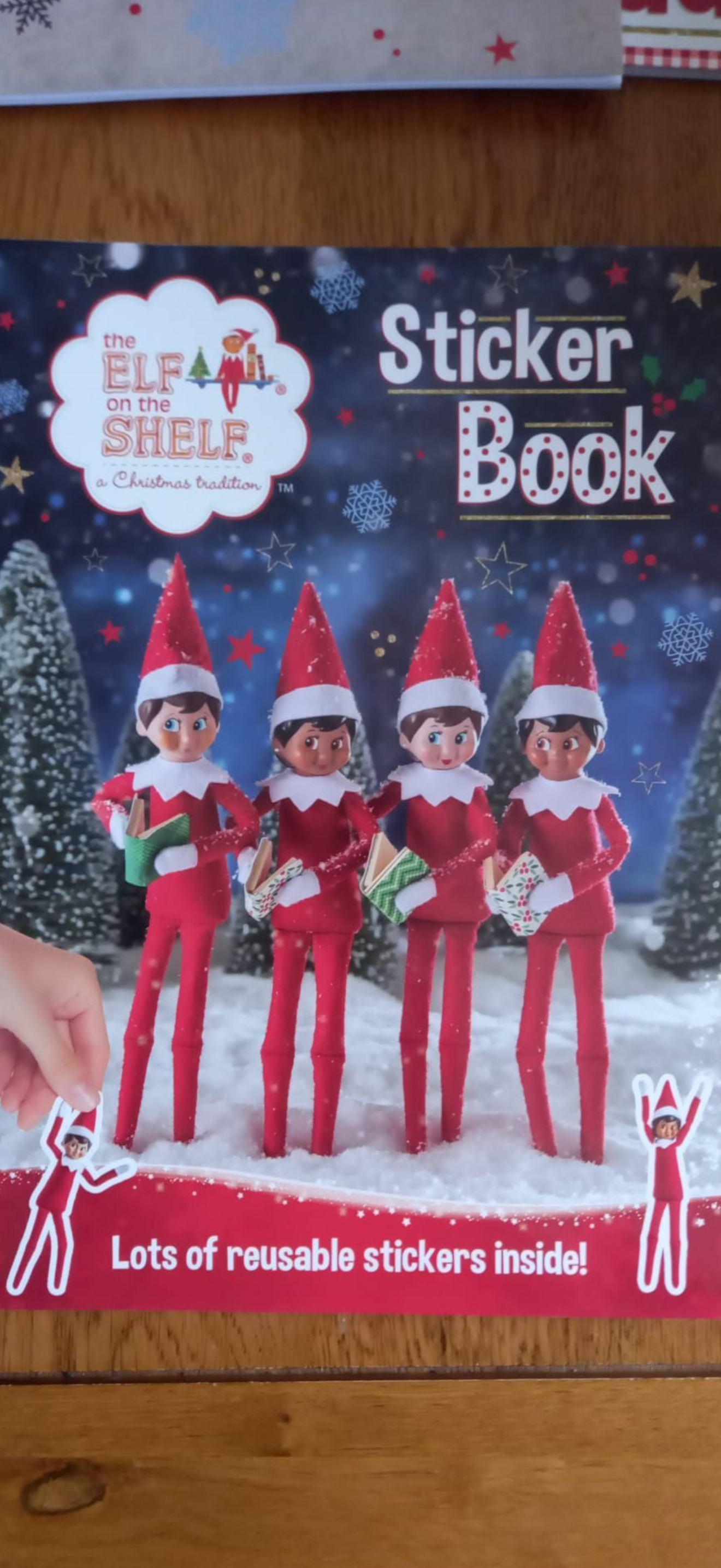 Elf on a shelf sticker & colouring book set