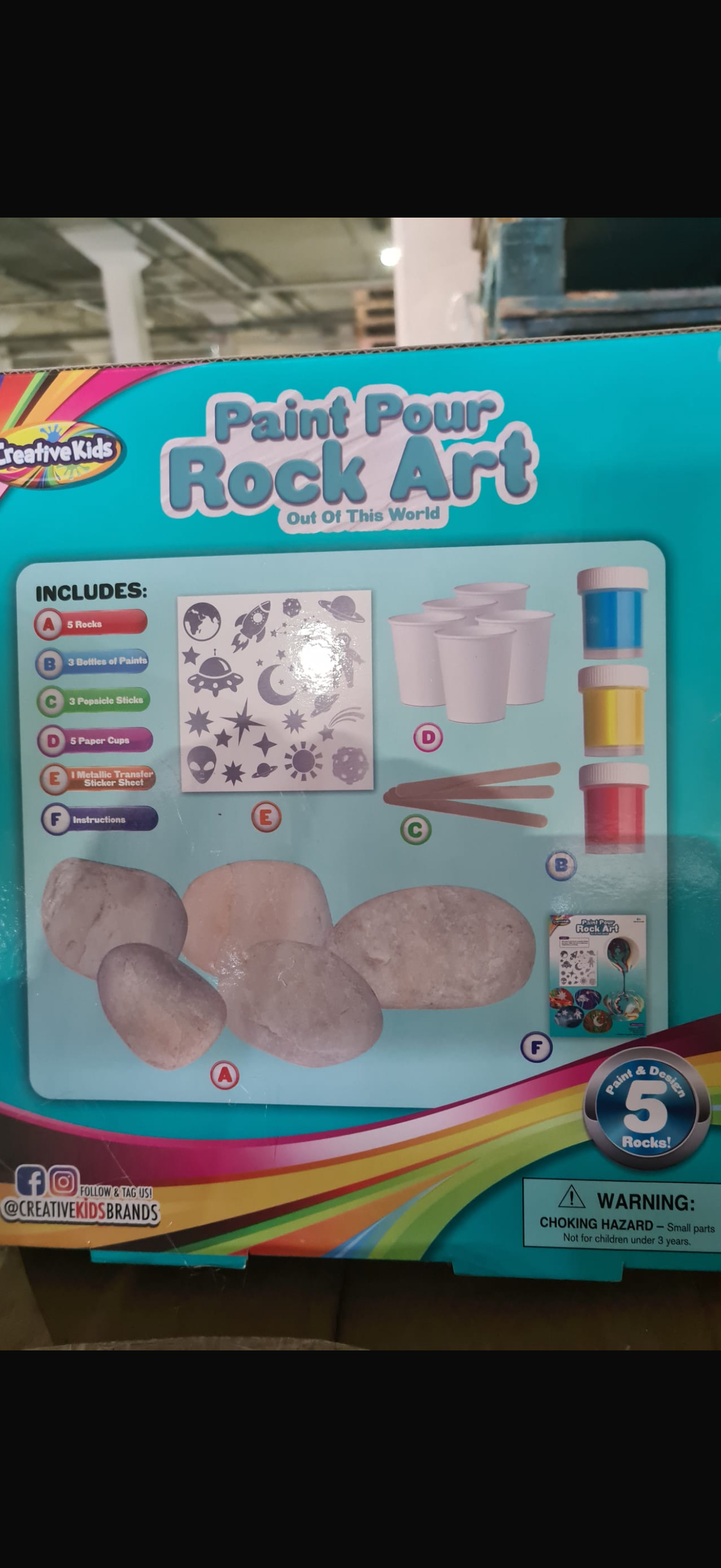 Paint pour rock art set