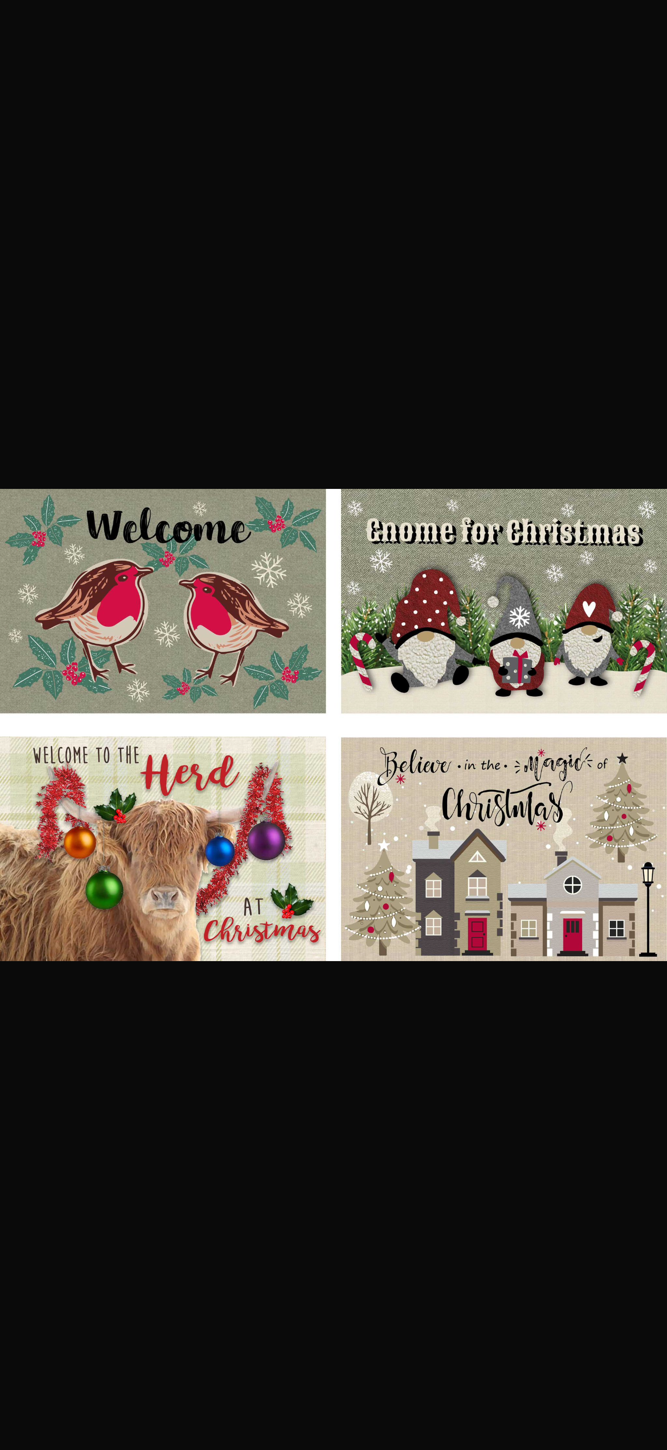 Xmas door mats