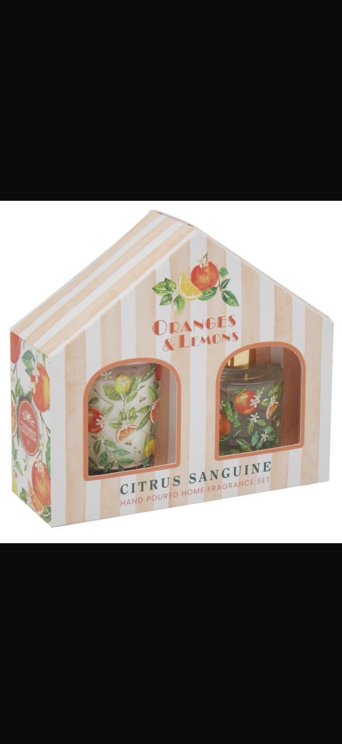 Scented candle & diffuser set citrus sanguine
