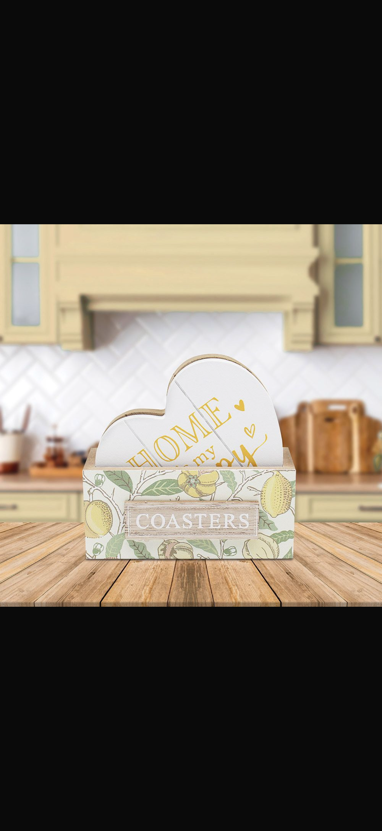 Wooden drinks coasters
